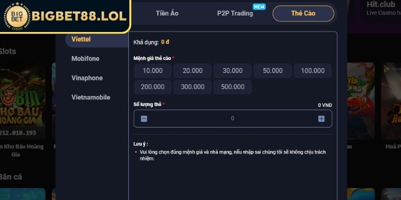 Sai thông tin nhận thưởng