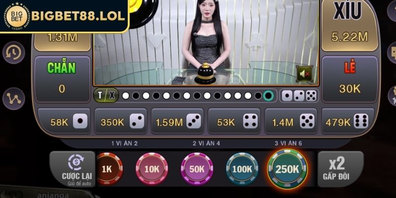 Quy luật chơi Tài Xỉu BigBet88 online
